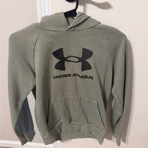 Under Armour Olive Hoodie with Black Logo
